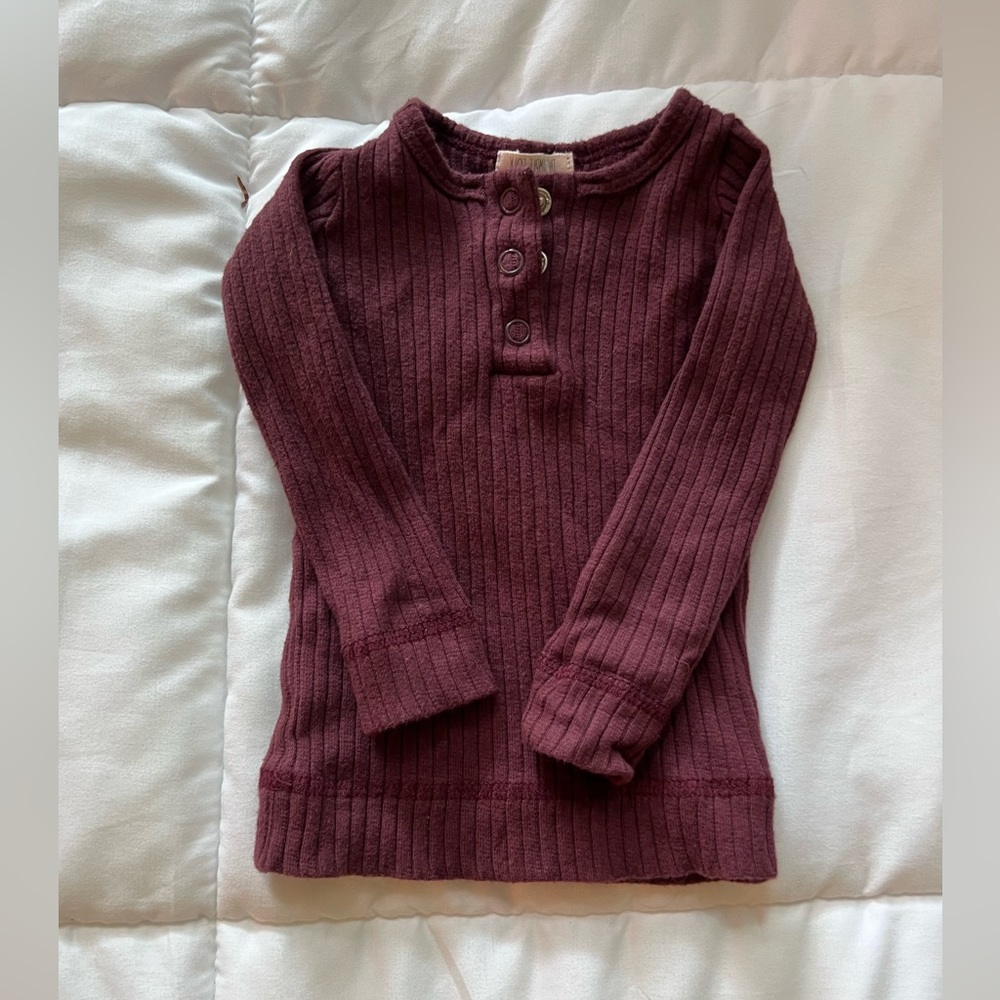 Ribbed long sleeve